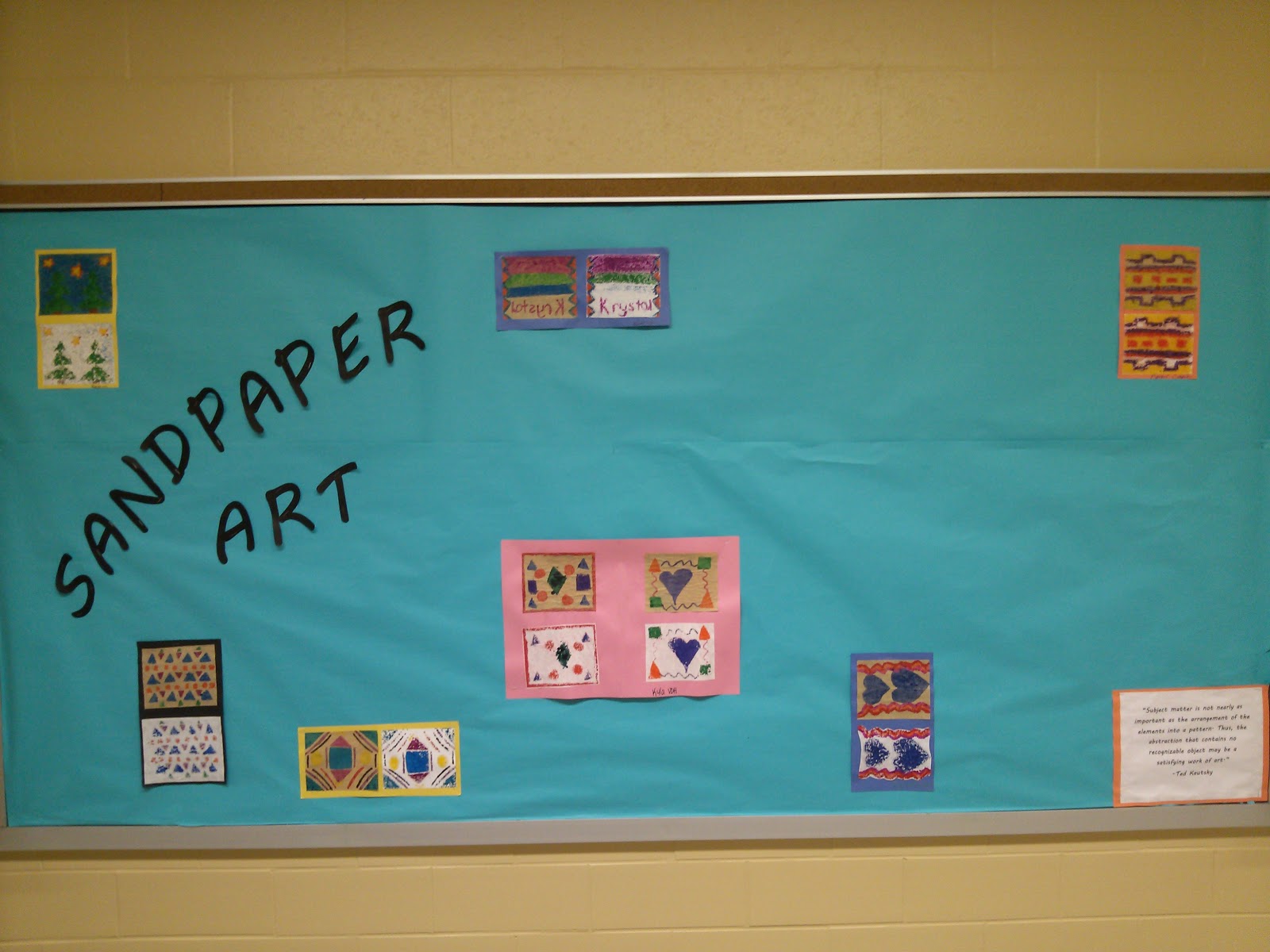 Krystal's Blog Sandpaper Art