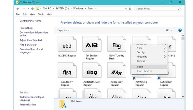 Cara Menambah Font Di Windows 8