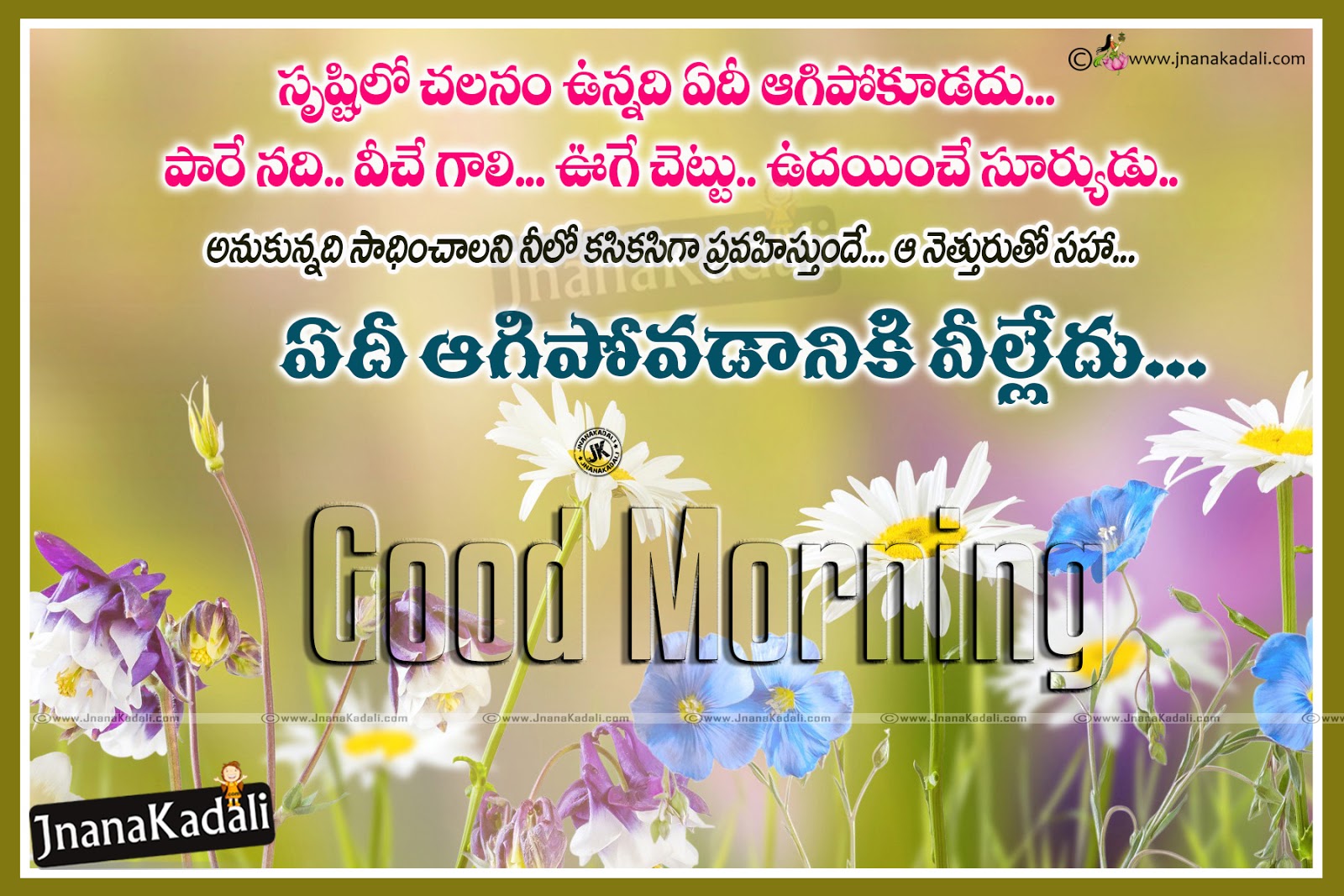 Good Morning Inspirational Quotes in Telugu-Telugu Quotes | JNANA ...