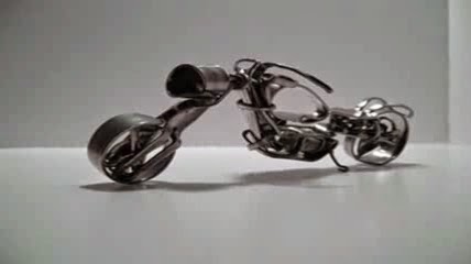 14 kreasi keren sepeda motor dari sendok garpu