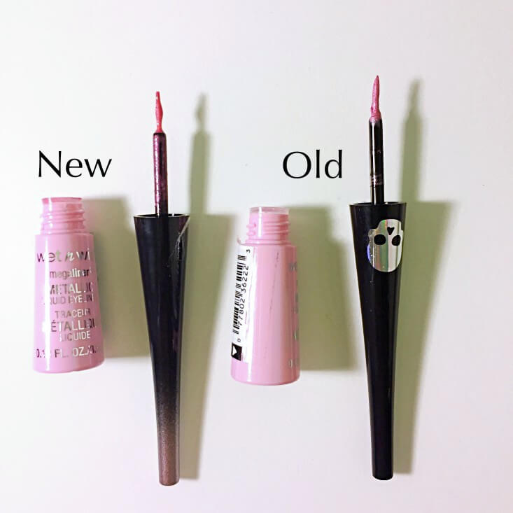 wet n wild megaliner Metallic Liquid Eyeliner Too Cute to Spook vs Pink Coffin wet n wild megaliner Metallic Liquid Eyeliner Too Cute to Spook vs Pink Coffin