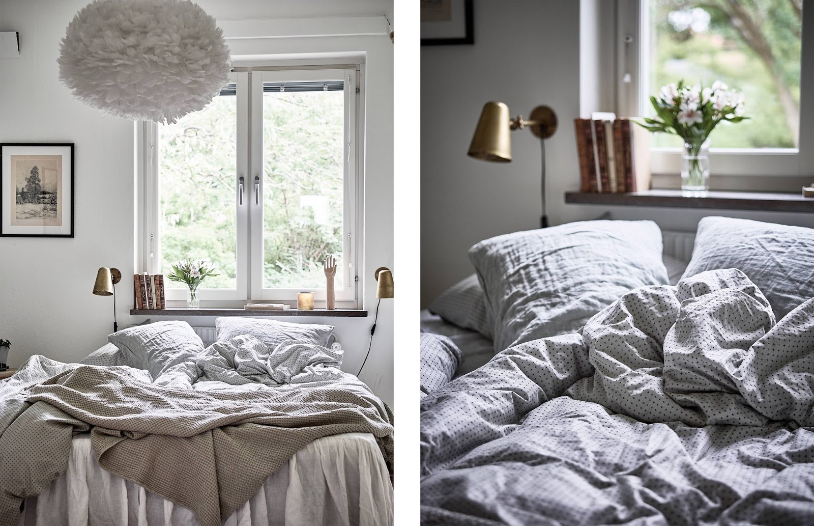 Idee per arredare una camera da letto in accogliente stile nordico ... Idee arredo camera da letto matrimoniale