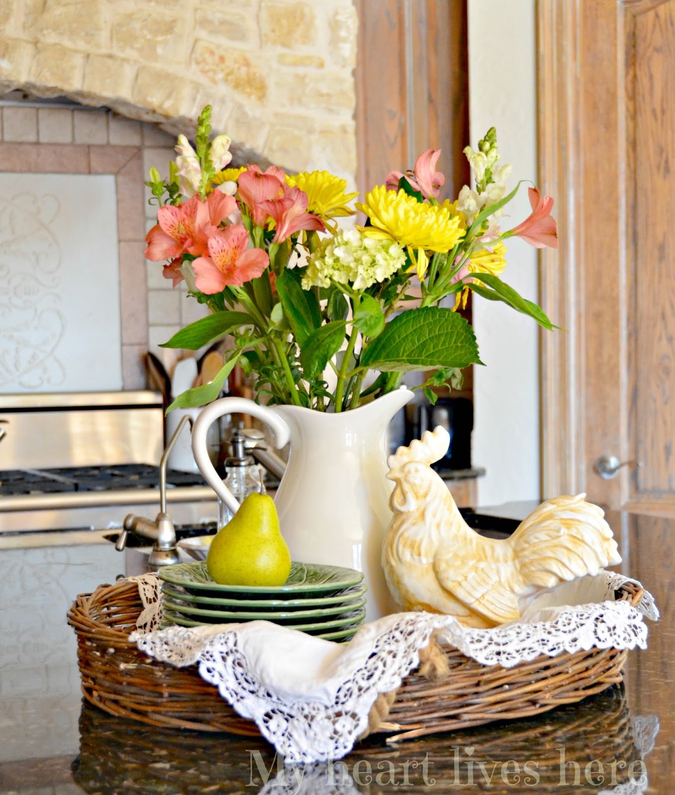 Kitchen Island Floral Arrangements Kitchen Island Floral Arrangements