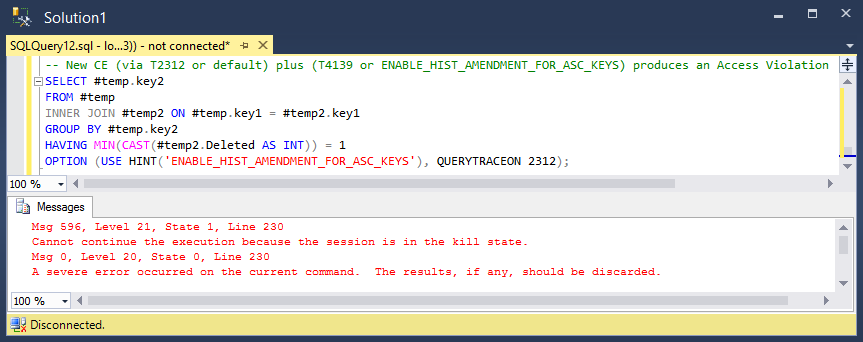 sql.sasquatch: #SQLServer Just How Minimal Can That Problem Repro Get ...