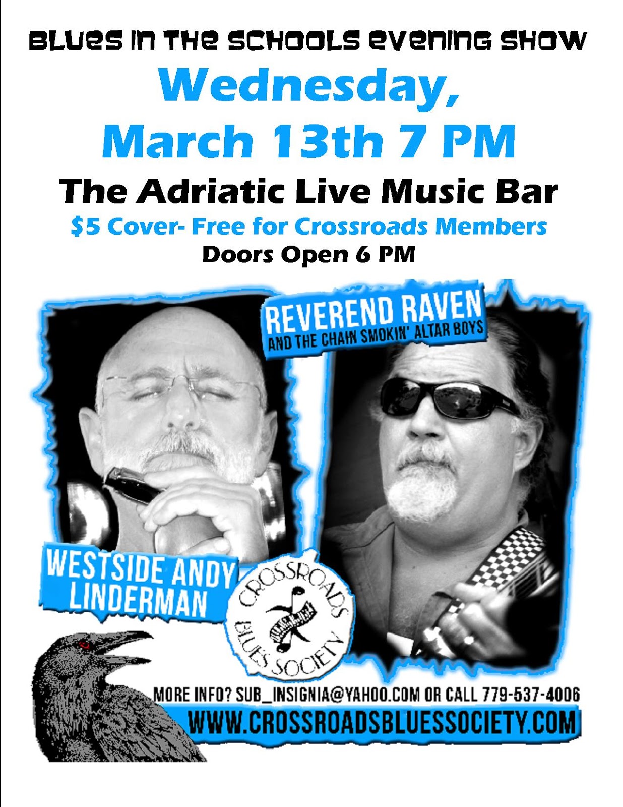 Crossroads Blues Society News: Reverend Raven and Westside Andy at the ...