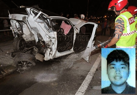 Pemuda maut kereta dilanggar lari dari belakang ~ DUNIA ITU