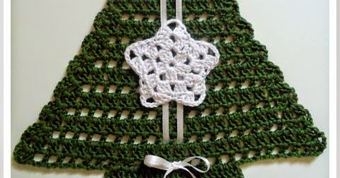 Arbol de navidad al crochet con diagrama