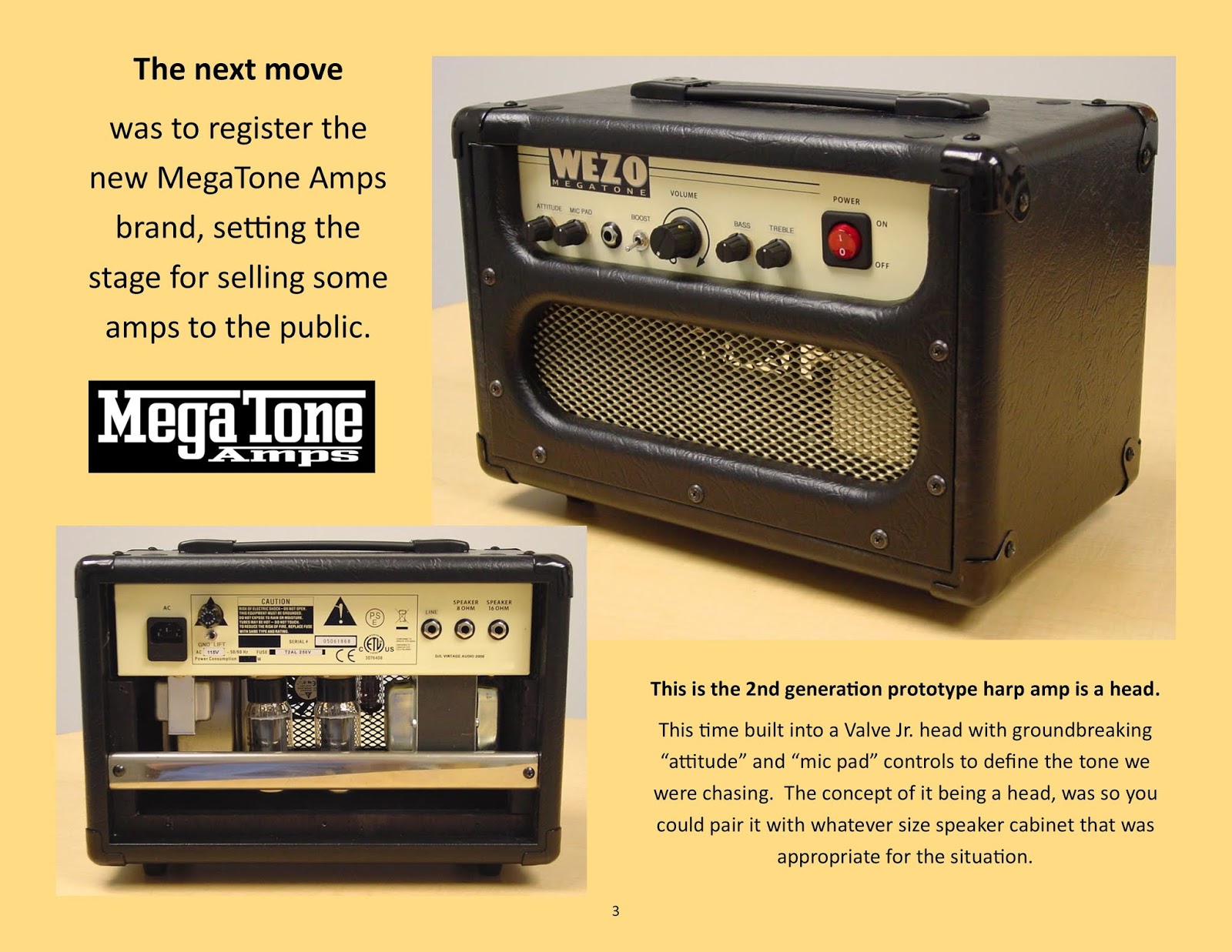 The MegaTone WEZO45 Harmonica Amp
