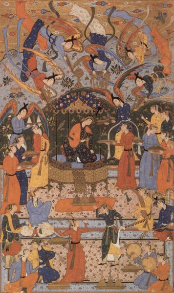 «Царица Савская на троне»: Персидская миниатюра XVI в.