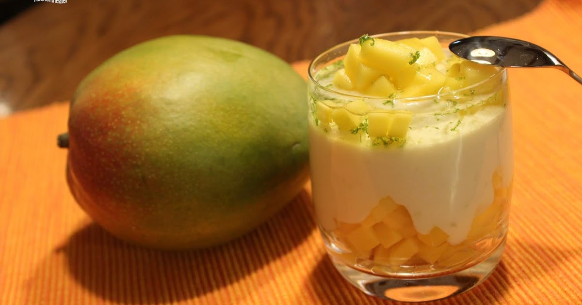 Küchentheater: Limetten-Joghurtcreme mit frischer Mango
