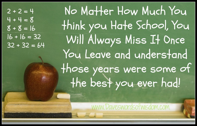 You Will Miss School