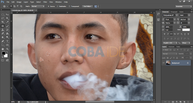 cara menghilangkan jerawat di foto dengan photoshop tutorial pemula menghilangkan jerawat