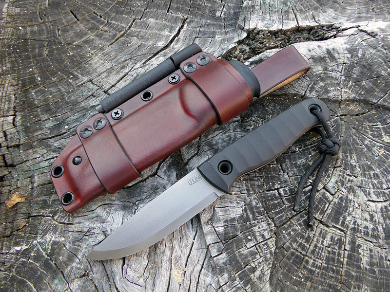 Andrzej Woronowski Custom Knives Kydexleather combo sheath for a