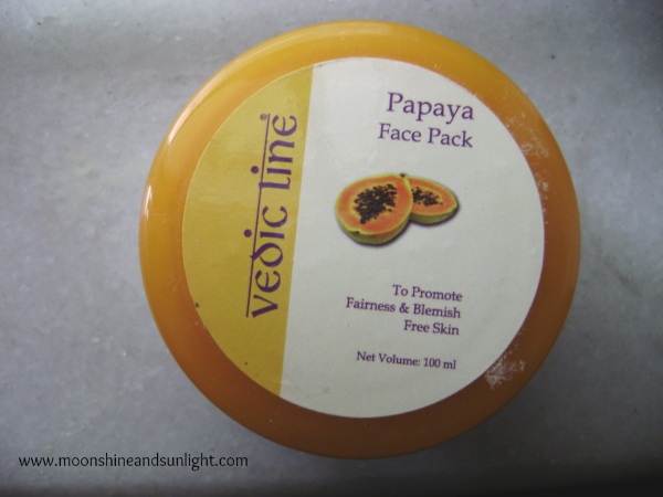Vedic Line Papaya Face Pack Review