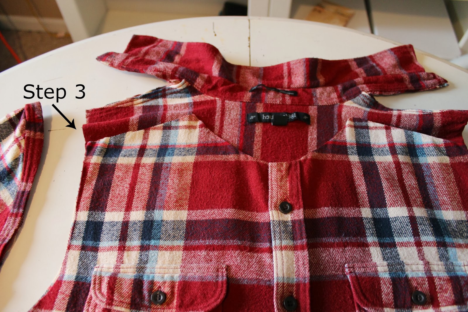 Happy At Home From Flannel Shirt to Pillow Cover A Tutorial