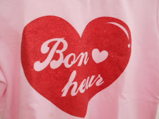 ハートのプリント