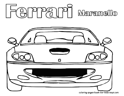 Disegni Da Colorare Ferrari - Disegno di Ferrari da colorare Disegni da colorare e stampare gratis