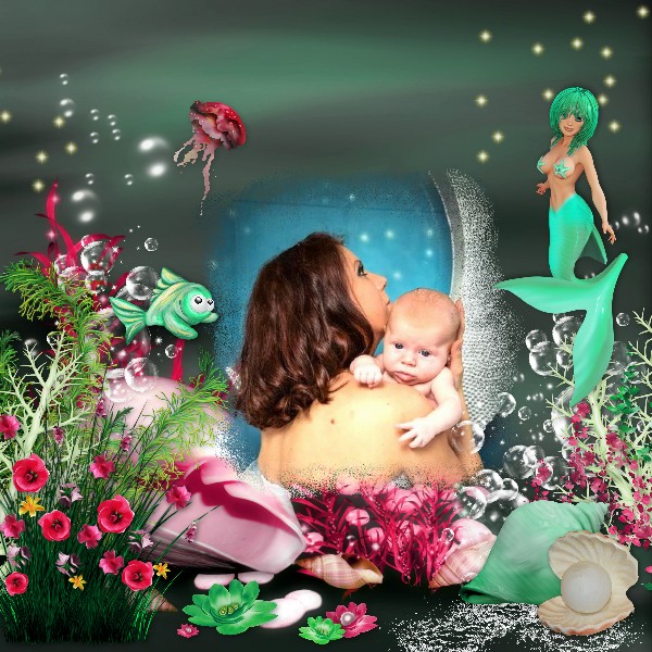 Bribri62Scrap Ma page avec le Kit Underwater garden de Kittyscrap