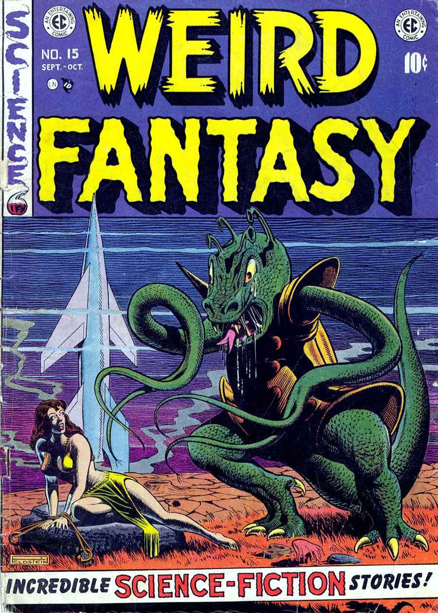 Weird Fantasy v2 #15 ec science fiction 1950s golden age comic book cover by Al Feldstein