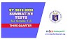 Third Quarter Summative Test for SY 2019-2020 (Grade 1-6)