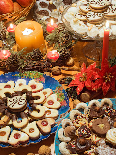 cookie platters at holiday party