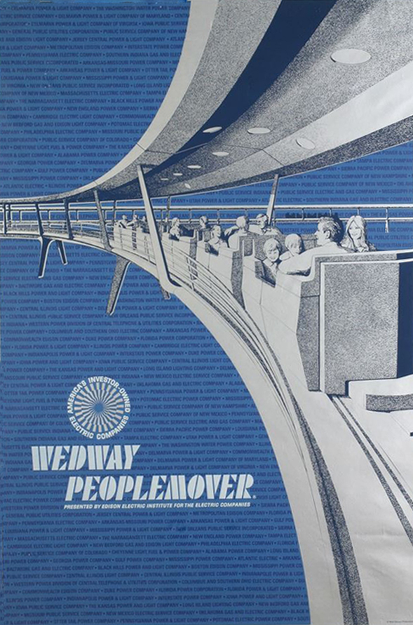Insights and Sounds WEDWAY Peoplemover Attraction Poster for Florida