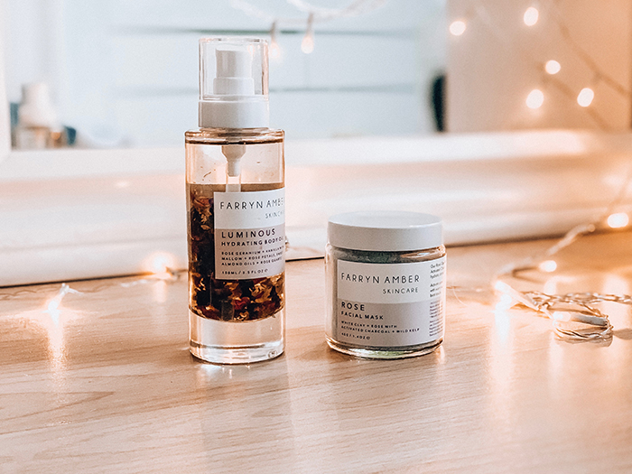 Farryn Amber: Luminous Hydrating Body Oil & Rose Facial Mask Review