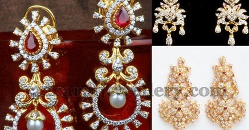 Diamond Dangle Earrings - Jewellery Designs