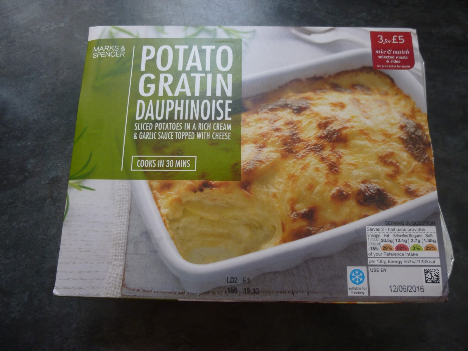 Marks & Spencer Food Reviews M&S Potato gratin dauphinoise