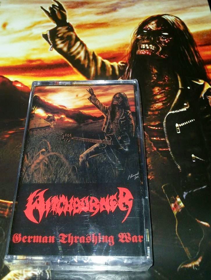 WITCHBURNER''german thrashing war''-proTAPE+poster&sticker!!