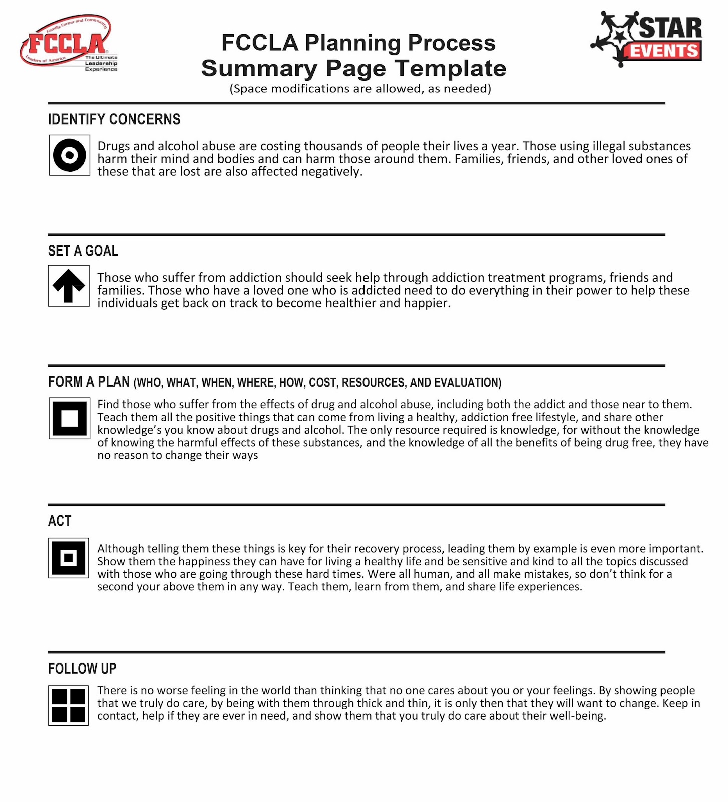 Woods Cross FCCLA Digital Stories For Change STAR Event
