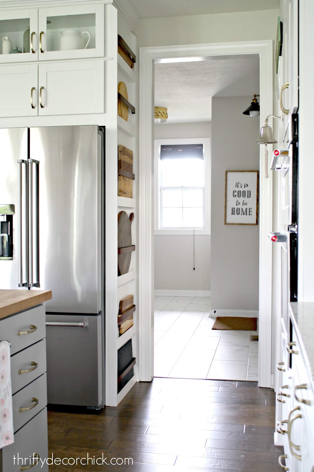 Adding form AND function to the side of a refrigerator