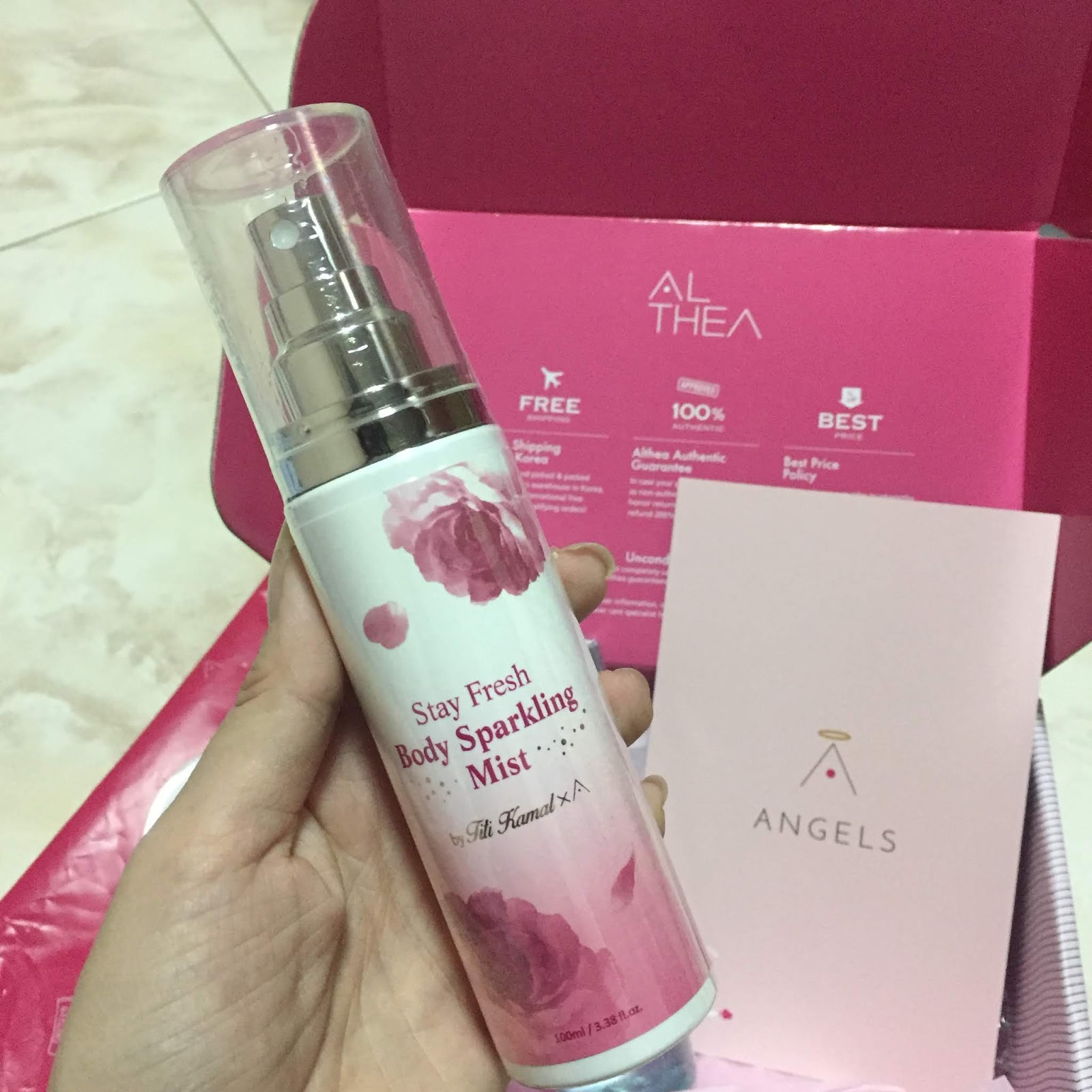 Product Review Titi X Althea Stay Fresh Body Sparkling Mist