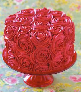 Tortas con rosetas de crema