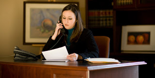A Lawyer on a telephone.