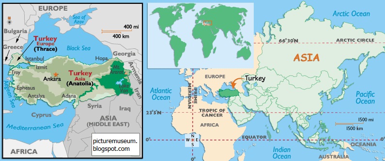 Map and National Flag of Turkey | Picture Gallery