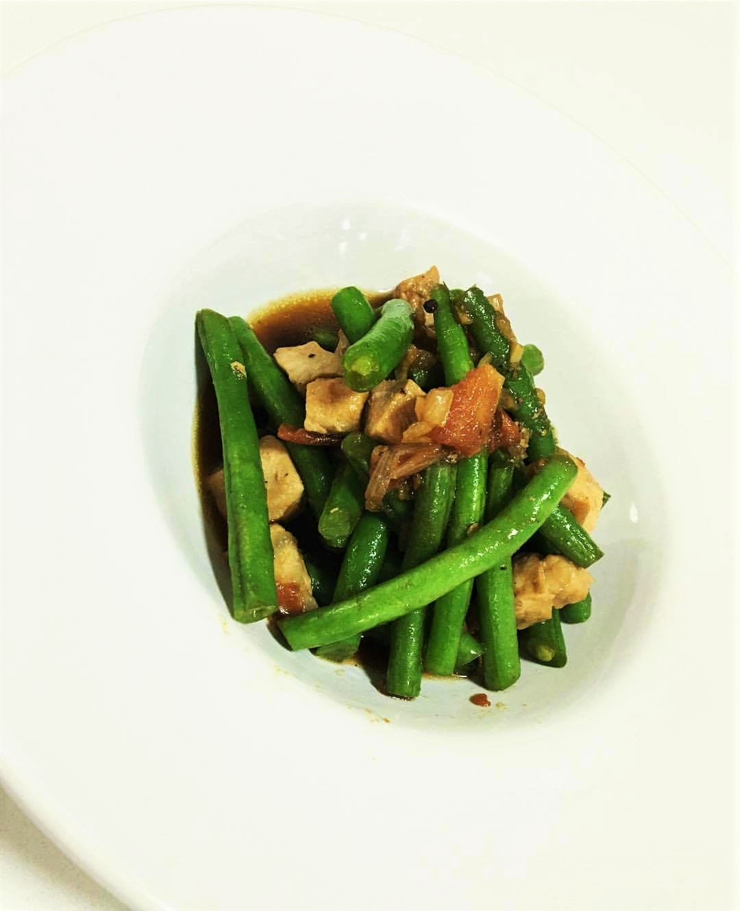 Adobong Sitaw (Adobo style string beans)