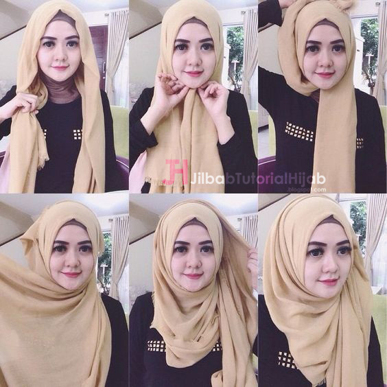 Tutorial Gambar Cara Hijab | kumpulan gambar tutorial cara memakai hijab 2 jilbab Tutorial Gambar Cara Hijab | kumpulan gambar tutorial cara memakai hijab 2 jilbab