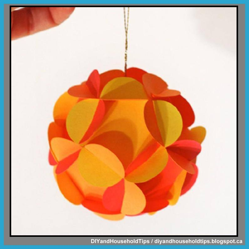 DIY And Household Tips 3D Paper Ball Ornaments
