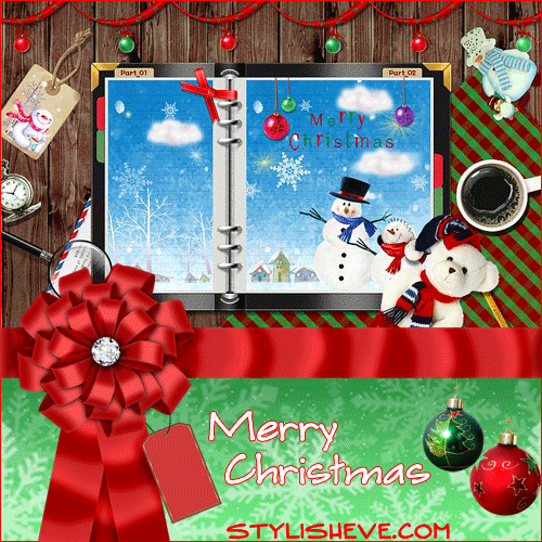Animated Christmas Greeting E-Cards Designs Pictures-Happy Merry Christmas Card Images-Photo