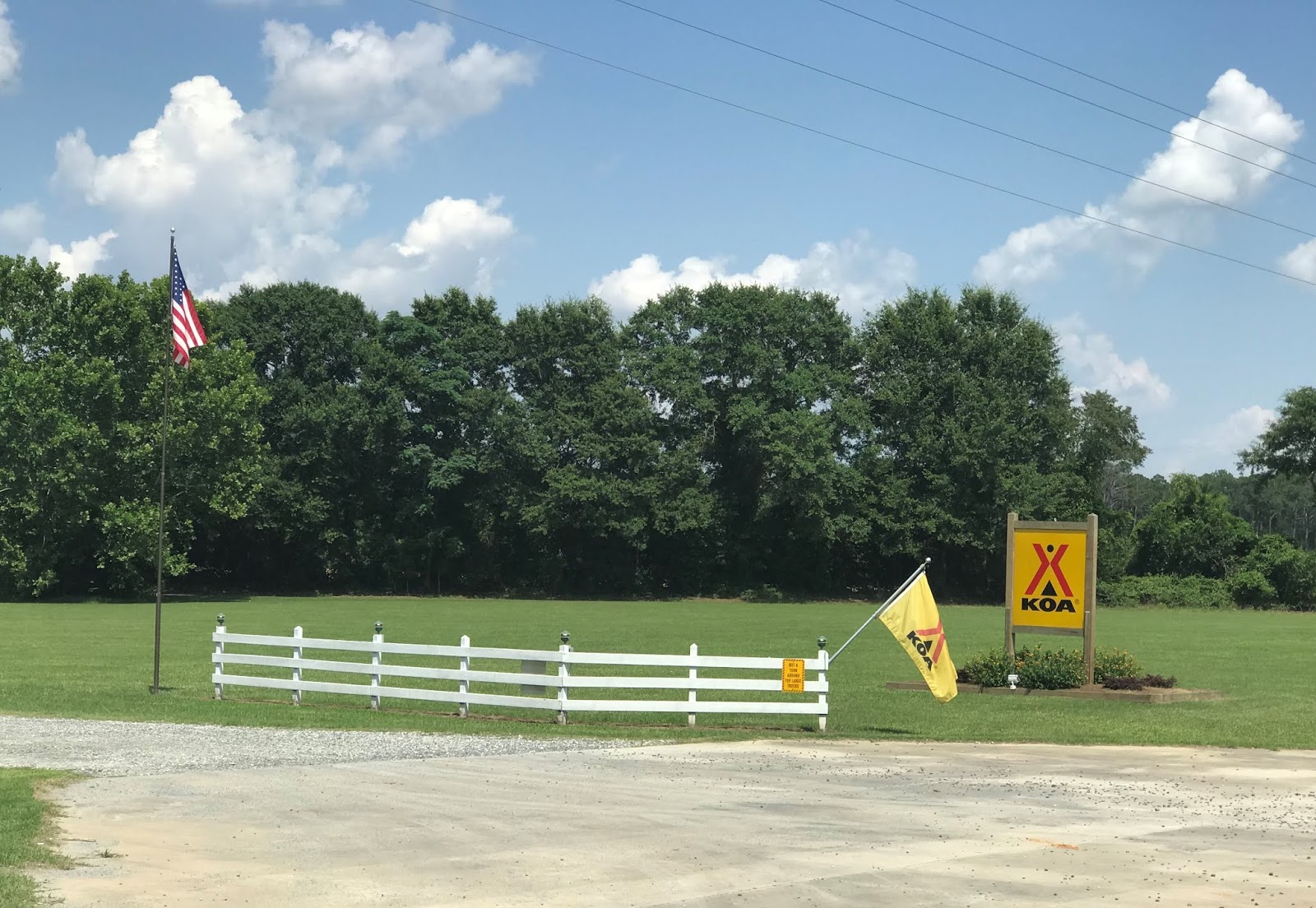 Two Utah Gypsies RVing National Sites in the US Americus GA KOA at