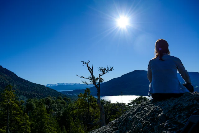 Sol do meio dia em Bariloche