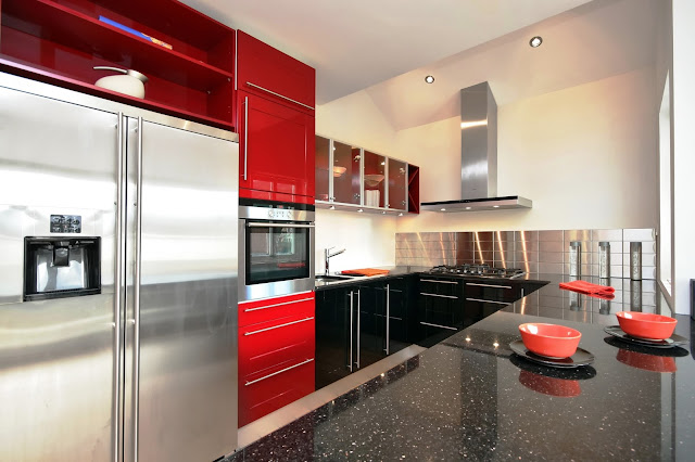 Model Desain Kitchen Sets Merah Minimalis Modern Model Desain Kitchen Sets Merah Minimalis Modern