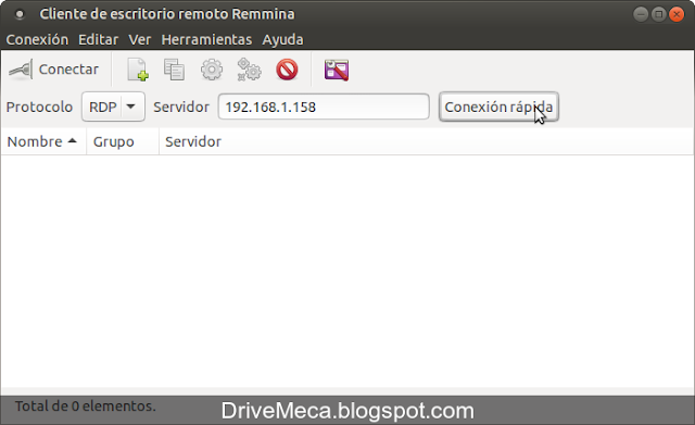 Remmina en pocos pasos nos permite conectarnos por RDP a otro equipo