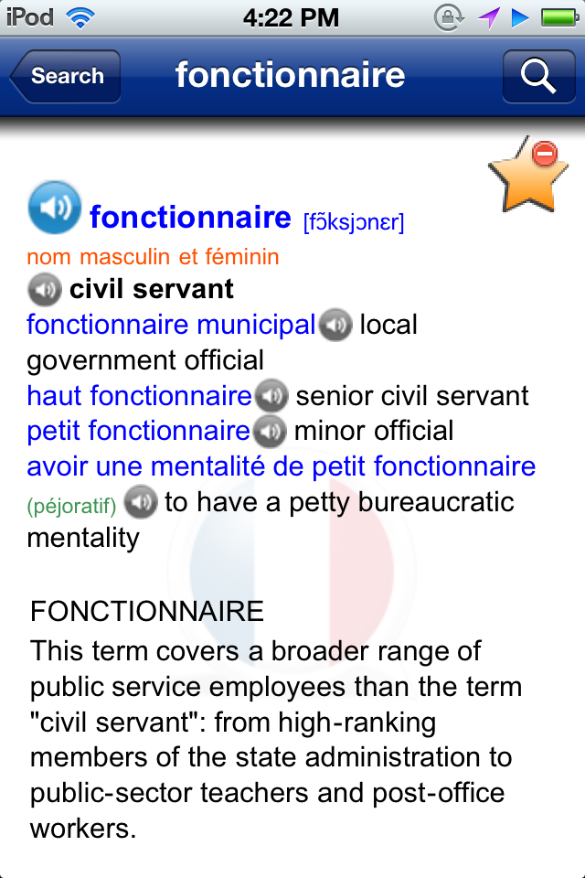 Foreign Languages & PDAs Stream of Kensciousness Larousse English