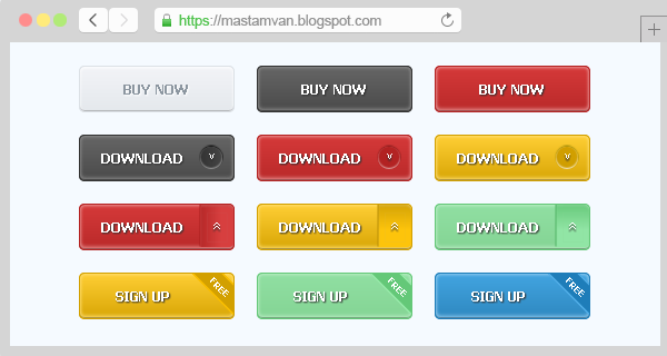 Pure CSS Button Pack For Web Design Membuat Tombol Button di Blogger Dengan HTML dan CSS Pure CSS Button Pack For Web Design