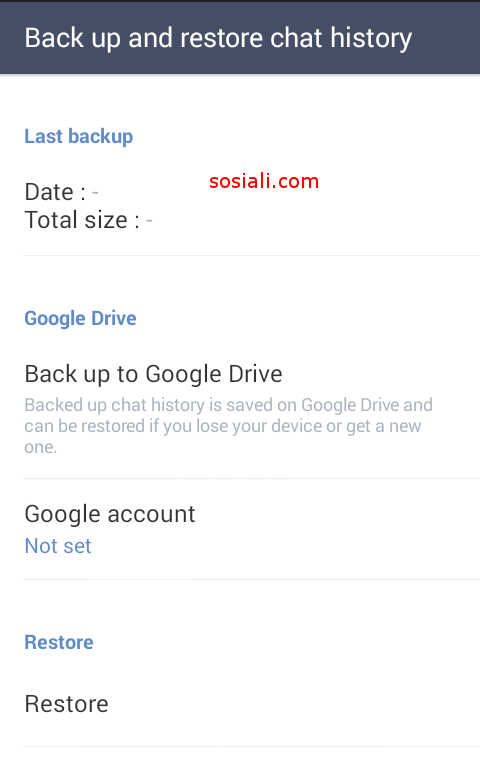 Chat backup. Chat backup