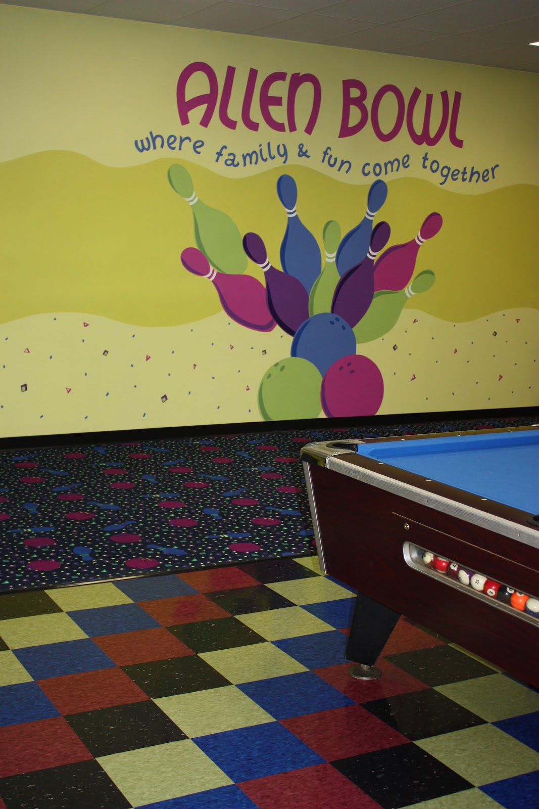 Classic with a Twist Before and After Allen Bowling Center