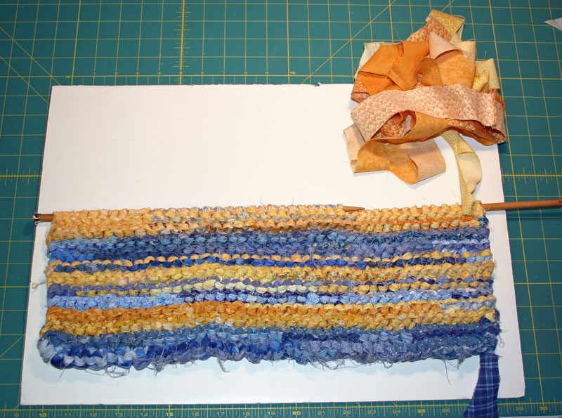 Pieceful Moments Knitted Rag Rug