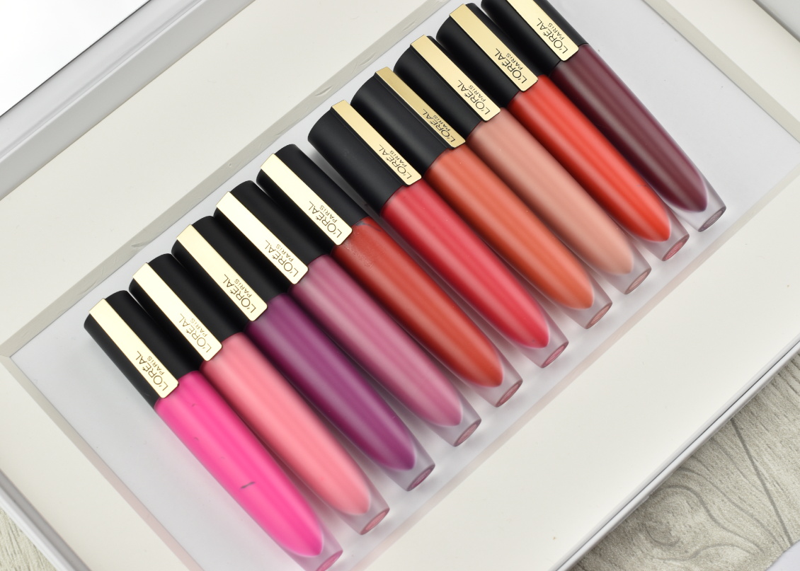Review und Swatches Rouge Signature Lippenstife von L'Oréal - alle Farben 